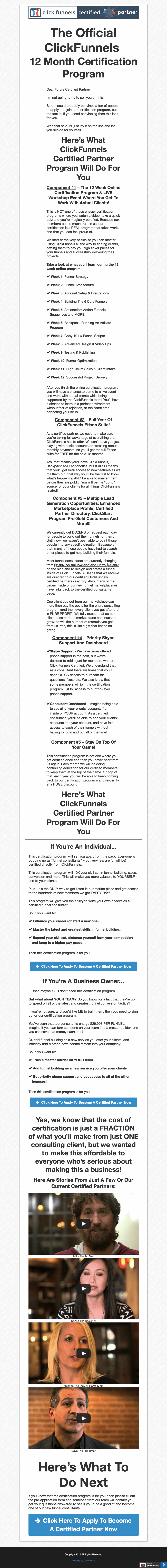 ClickFunnels Application